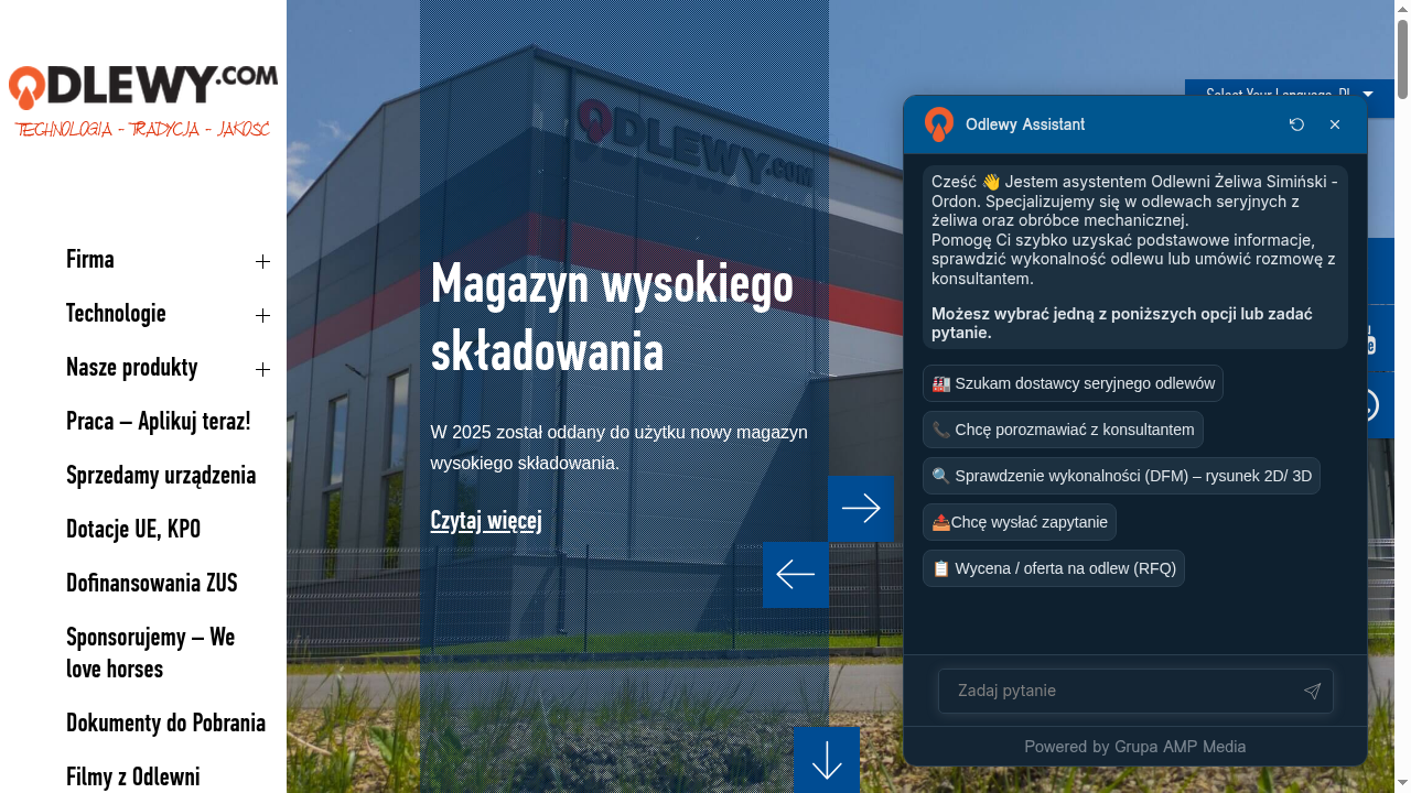 Odlewy.com - website